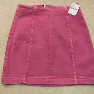 Free people Rose pink mini  skirt